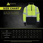 High Visibility 2-Tone Safety Sweatshirt - Lime/Navy