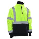 High Visibility 2-Tone Safety Sweatshirt - Lime/Navy