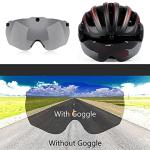 Basecamp Bike Helmet with LED Light and Goggles
