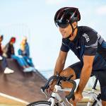 Basecamp Bike Helmet with LED Light and Goggles