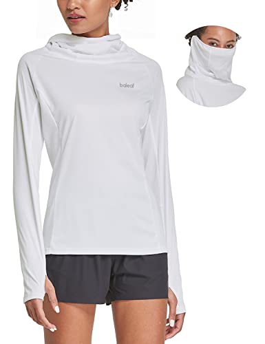 BALEAF Women's Lightweight Long Sleeve Hoodie with Gaiter