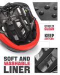 VICTGOAL Bike Helmet with Rechargeable Light & Goggles