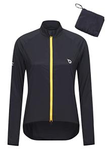 Women's Black Windproof Cycling Jacket