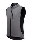 BALEAF Men's Thermal Winter Cycling Vest, Grey