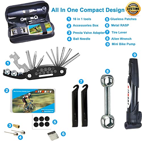 Portable Bike Repair & Multi-Tool Kit