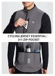 BALEAF Men's Thermal Winter Cycling Vest, Grey