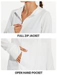 BALEAF Women's Sun Protection Jacket with Hood, White