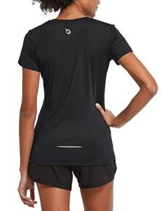 BALEAF Women's Quick-Dry Running T-Shirt, Black
