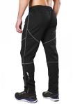 Baleaf Men's Winter Cycling Pants, Windproof, Black