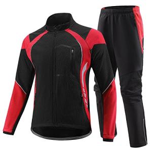 BALEAF Winter Cycling Set, Red XXL