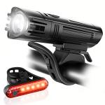 Ascher Bright USB Rechargeable Bike Light Set