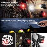 Ascher Bright USB Rechargeable Bike Light Set