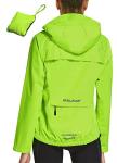 BALEAF Women's Waterproof Reflective Cycling Rain Jacket