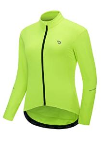 Women's Fluorescent Yellow Thermal Cycling Jersey
