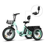 ADDMOTOR Comfort Bike Seat with Backrest for Tricycles