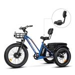 ADDMOTOR Comfort Bike Seat with Backrest for Tricycles