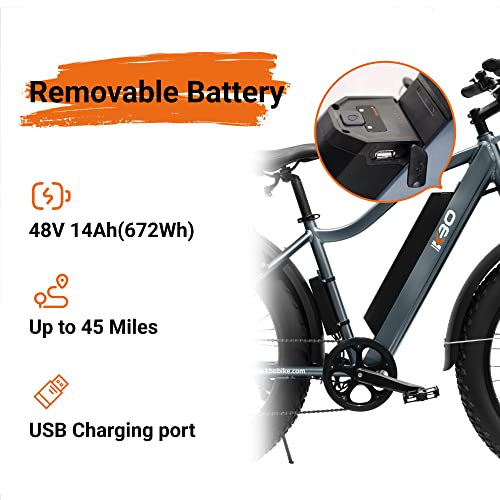 KBO Tornado Electric Fat Tire Bike