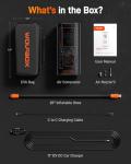 WOLFBOX 12000mAh Portable Tire Inflator Air Pump
