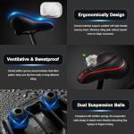 Xmifer Oversized Waterproof Bike Seat with Memory Foam