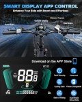 W Wallke Foldable Electric Bike, 3200W Peak Dual Motor Ebike, 48V 82Ah Long Range Ebikes for Adults, 20 Inch Fat Tire Folding Electric Bicycle, Full Suspension 34MPH Fast E Bike, APP Control, 7-Speed