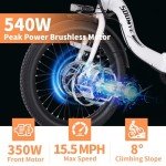 Soumye Electric Tricycle for Adults,20" Folding Electric Trike,3 Wheels Electric Bicycle Bikes, 350W Step-Thru Etrike with 374WH Removable Battery and Large Basket for Women Men