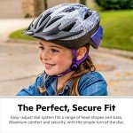 Schwinn Thrasher Bike Helmet for Youth Boys Girls Age 8-14 with Suggested Fit 55-58cm, Lightweight with Adjustable Side & Chin Strap, CPSC Safety Certified, Purple/White