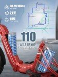 Electric Tricycle for Adult, 110 Miles Range, 500 LB Load, 20'' Fat Tire Electric Trike with Large Basket, Rear Differential, 48V/15Ah&18Ah Battery, 750W Motor for Sand Road, City Road (Husky- Red)