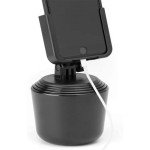 WeatherTech CupFone – Adjustable, Universal Cup Holder Phone Mount Accessory for Car – Compatible with iPhone & Other Smartphones – Open Access Design for Cell Phone Charging
