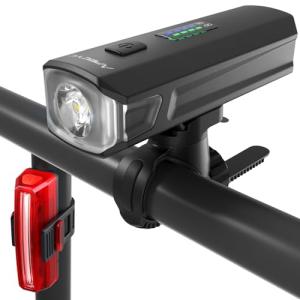 APECYC 1200 Lumen Rechargeable Bike Light Set