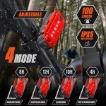 KUNHAK Rechargeable Bike Lights, Ultra Bright Bicycle Lights for Night Riding, Road Mountain Bike Accessories for Kids Adults - Bike Headlight with Tail Light