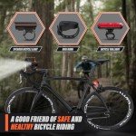 KUNHAK Rechargeable Bike Lights, Ultra Bright Bicycle Lights for Night Riding, Road Mountain Bike Accessories for Kids Adults - Bike Headlight with Tail Light