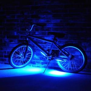 Blue LED Bike Frame Light for Night Riding