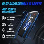 20" Fat Tire Folding Electric Bike, 1000W Motor