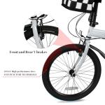 LayBurst 20-Inch Foldable Commuter Bike with Basket