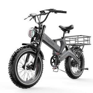 Foldable Electric Bike for Adults, 2000W Peak Motor Ebike, 48V 25AH Removable Battery, 20"x4.0" Fat Tires 35MPH Dirt Bike, 100 Miles Hydraulic Disc Brake Magnesium alloy Frame Folding Mountain Bicycle