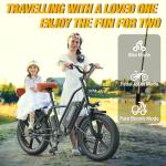 20" Fat Tire Folding Electric Bike, 1000W Motor
