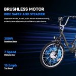 PhoenixCrest 26 Inch 3 Wheel Folding Electric Bicycle for Adults Electric Tricycle with Basket, 36V Removable Battery, 250W Brushless Motor, 7 Speed Ebike Trike (Dark Gray)