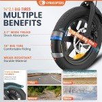 Gyrocopters Rizz Electric Bike for Adults/Teens | UL2849 Safe Folding Ebike | Peak 400W Brushless Motor 14*2 Inch Tire | Speed upto 15.5mph Range upto 34miles Light E-bike SMART ANTI-THEFT GPS TRACKER