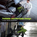 Electric Bike for Adults, 16" Folding 400W(750W Peak) Motor Ebike with Removable 15AH 540WH Battery, 50-60 Miles Max Range, 20MPH Max Speed, Magnesium Alloy Dual Disc Brakes City Commuter Bicycle