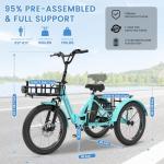 MOONCOOL Folding Electric Trike for Adults