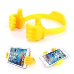 BUTEFO Thumbs up Cell Phone Holder Adjustable Silicone Tablet Stand Portable Desktop OK Stands Compatible for iPhone iPad Samsung Motorcycle Google TCL (Multi Colors, 8)