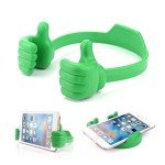 BUTEFO Thumbs up Cell Phone Holder Adjustable Silicone Tablet Stand Portable Desktop OK Stands Compatible for iPhone iPad Samsung Motorcycle Google TCL (Multi Colors, 8)