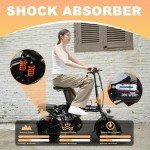 DDC SPORT Folding Electric Bike, Electric Bicycle with 48V 20AH Removable Battery, Folding Electric Bike for Adults Teens,14'' Ebike Urban City with 700W Motor, 10 Shock Absorptions