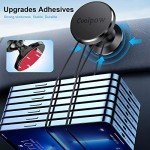 Coolpow 【2-Pack】 Magnetic Phone Holder for Car Phone Holder Mount【Strong Magnet】 Phone Mount for Car Mount for iPhone Magnetic Car Phone Holder【4 Plate】 Cell Phone Holders for Your Car Accessories