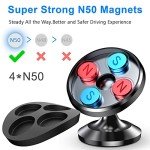 Coolpow 【2-Pack】 Magnetic Phone Holder for Car Phone Holder Mount【Strong Magnet】 Phone Mount for Car Mount for iPhone Magnetic Car Phone Holder【4 Plate】 Cell Phone Holders for Your Car Accessories