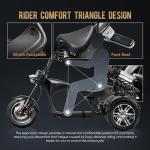 eAhora M1P Electric Trike for Adults, 2000W Brushless Motor 26MPH Electric Tricycle,60V 30AH Fast Charge Battery,F&R Disk Brake, Hydraulics Suspension,3 Wheel Electric Bikes