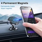 Coolpow 【2-Pack】 Magnetic Phone Holder for Car Phone Holder Mount【Strong Magnet】 Phone Mount for Car Mount for iPhone Magnetic Car Phone Holder【4 Plate】 Cell Phone Holders for Your Car Accessories