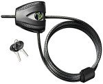 Master Lock Black Python Bike Lock with Key, Adjustable Metal Cable Lock has a Weather Resistant Vinyl Coating for Outdoor Equipment, Bicycles, 6 Feet Long, 8417D