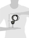 Master Lock Black Python Bike Lock with Key, Adjustable Metal Cable Lock has a Weather Resistant Vinyl Coating for Outdoor Equipment, Bicycles, 6 Feet Long, 8417D