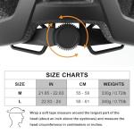 Bike Helmet, Mountain Bike Helmets for Men and Women, Front and Back LED Lights Safe Certified MTB Road Bicycle Helmet with Adjustable Brim